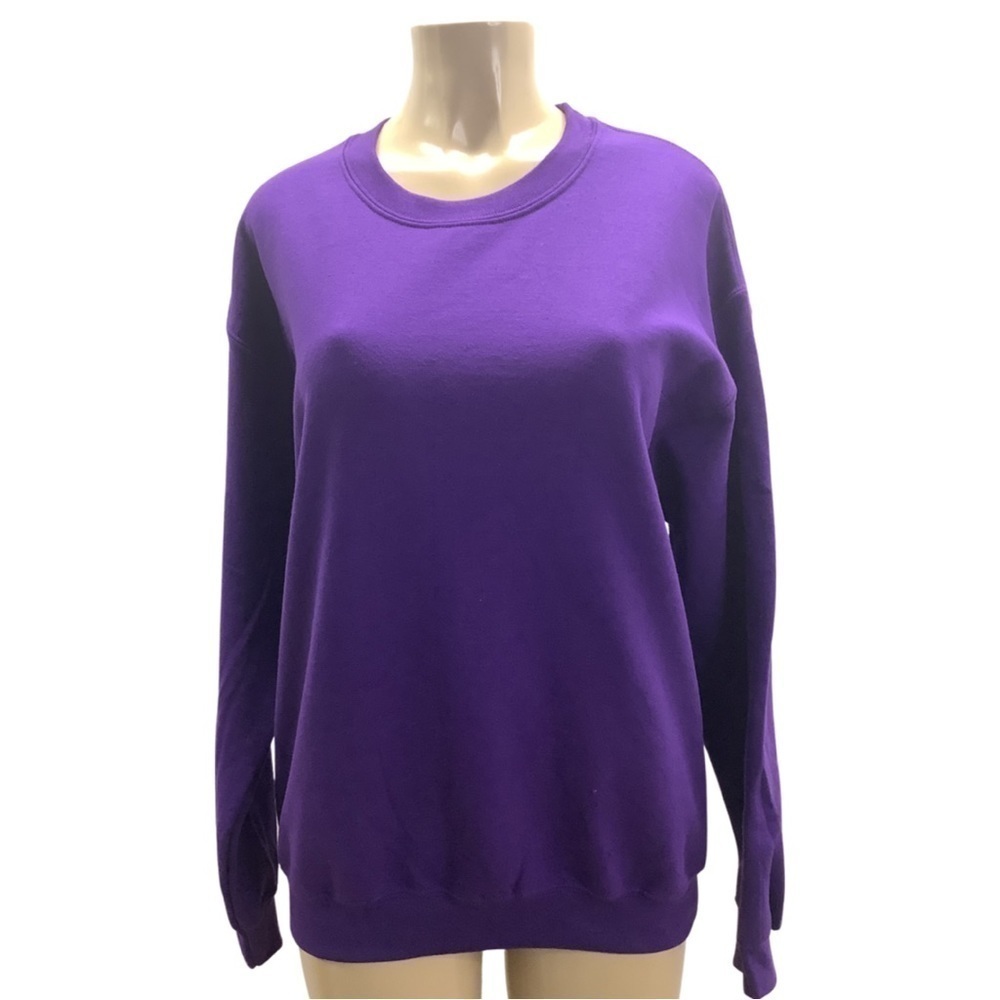 Gildan Purple Crew Neck Sweatshirt
